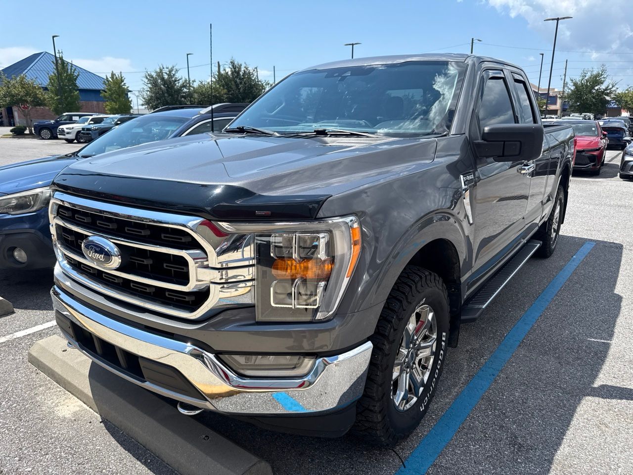 Gray Metallic 2021 Ford F-150 Pickup Truck Four-Wheel Drive Automatic