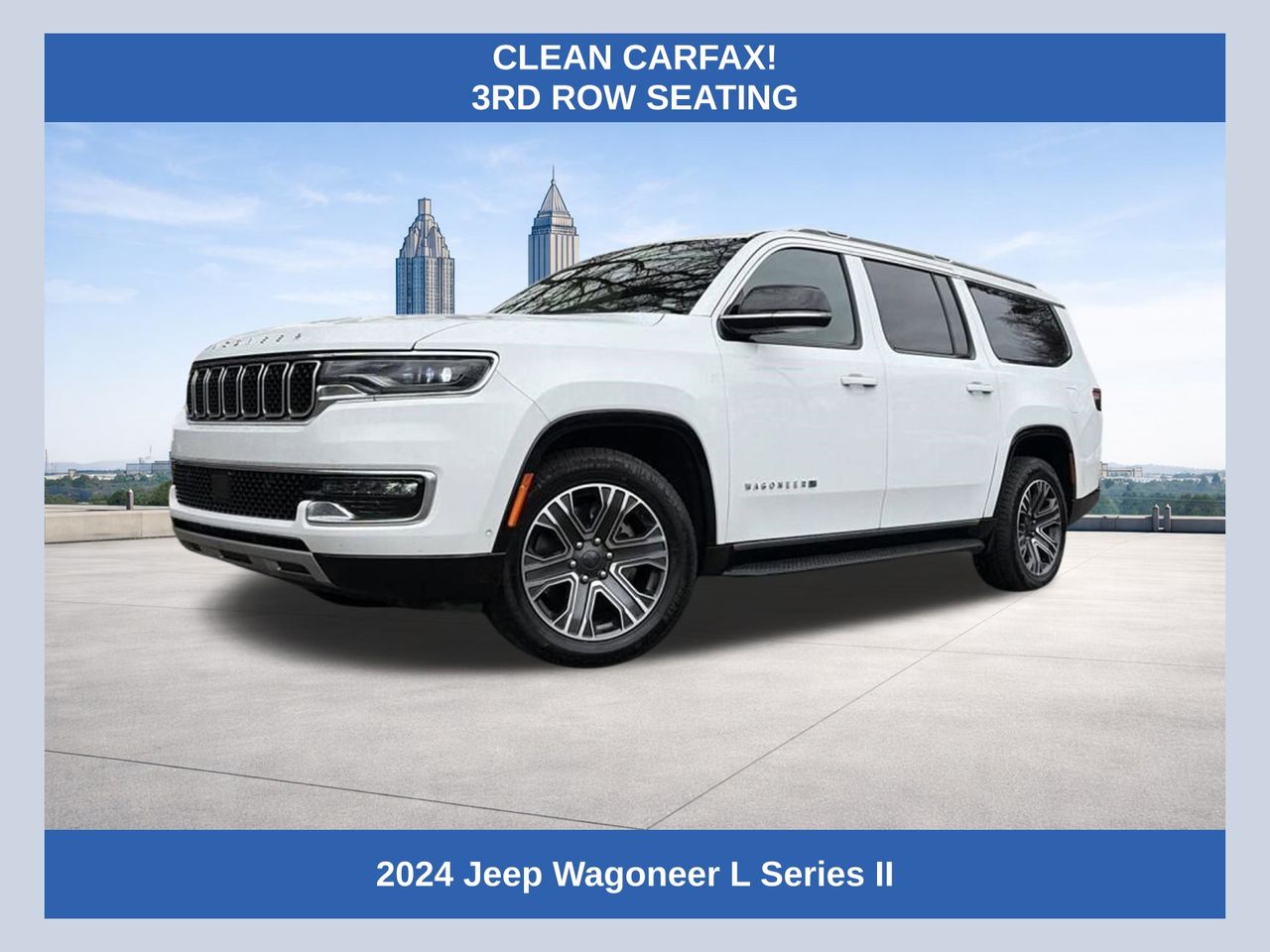 Bright White Clearcoat 2024 Jeep Wagoneer L Series II RWD SUV / Crossover 4X2 8-Speed Automatic
