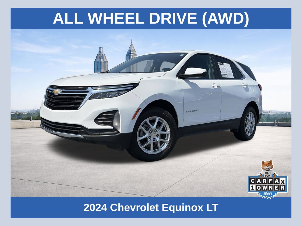 Summit White 2024 Chevrolet Equinox SUV / Crossover Four-Wheel Drive 6-Speed Automatic Overdrive