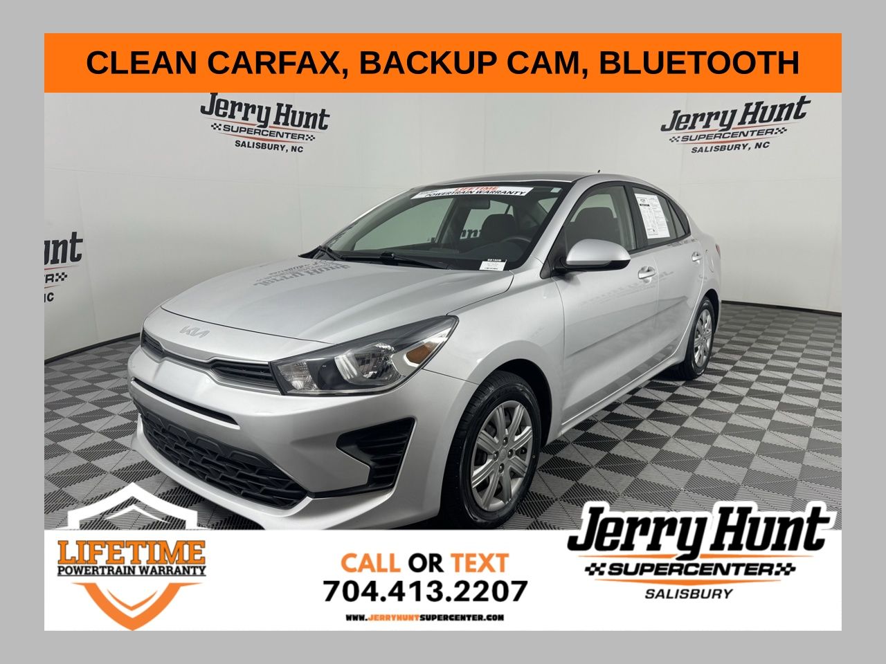 Silky Silver 2022 Kia Rio S FWD Sedan Front-Wheel Drive Continuously Variable Transmission