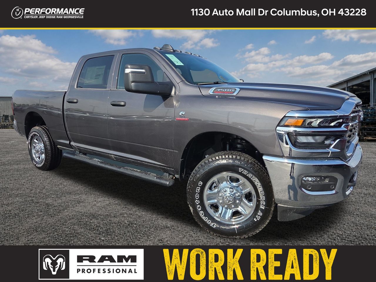 Gray (Granite Crystal Metallic Clearcoat) 2026 RAM 3500 Pickup Truck Four-Wheel Drive 8-Speed Automatic