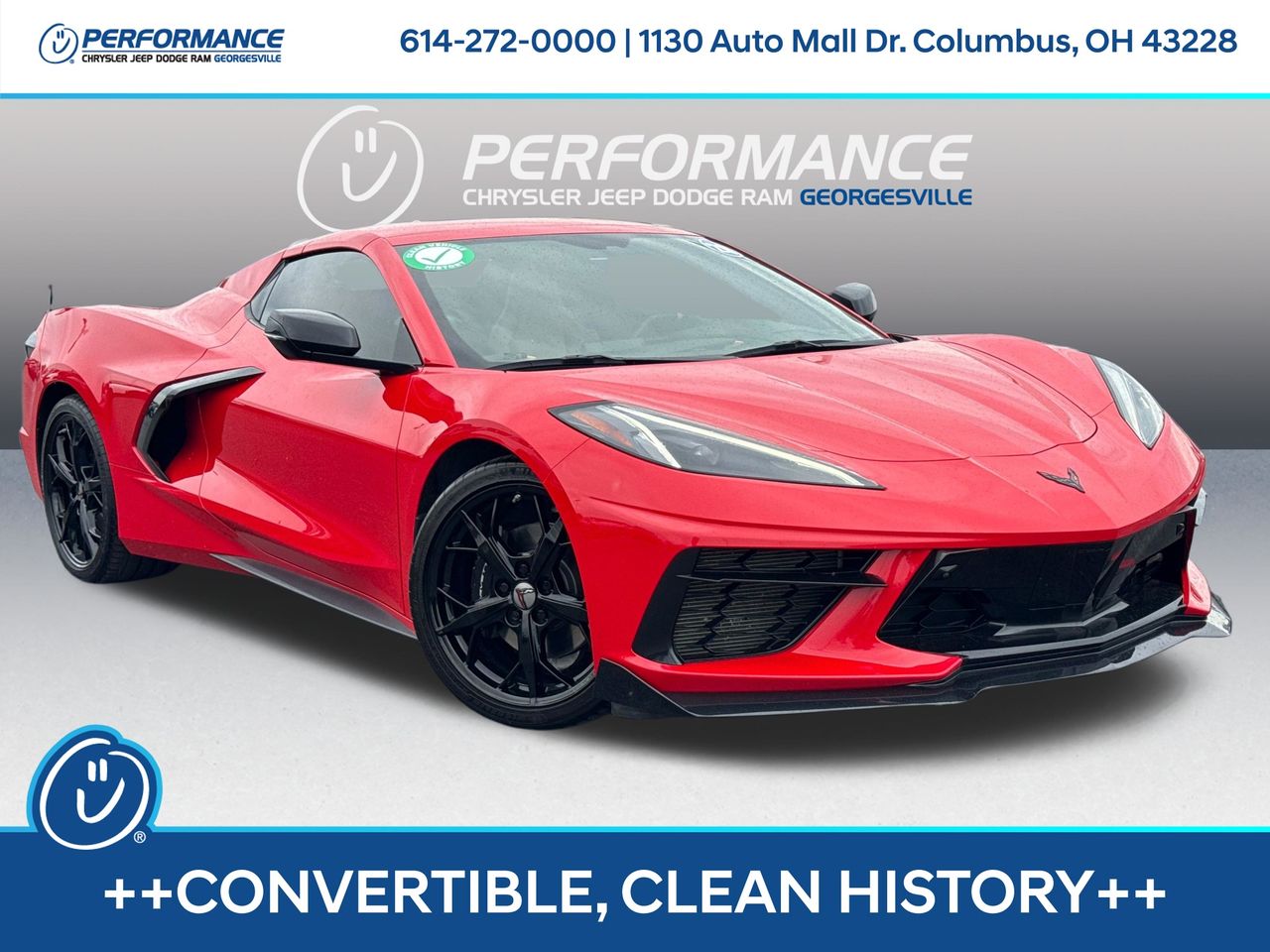Torch Red 2020 Chevrolet Corvette Convertible Rear-Wheel Drive 8-Speed Dual Clutch
