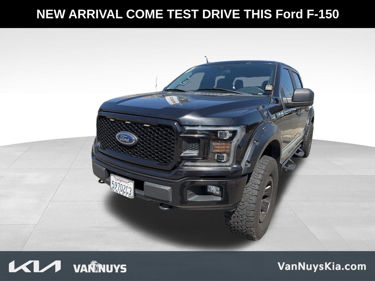 Black Metallic 2019 Ford F-150 XL SuperCrew 4WD Pickup Truck Four-Wheel Drive Automatic
