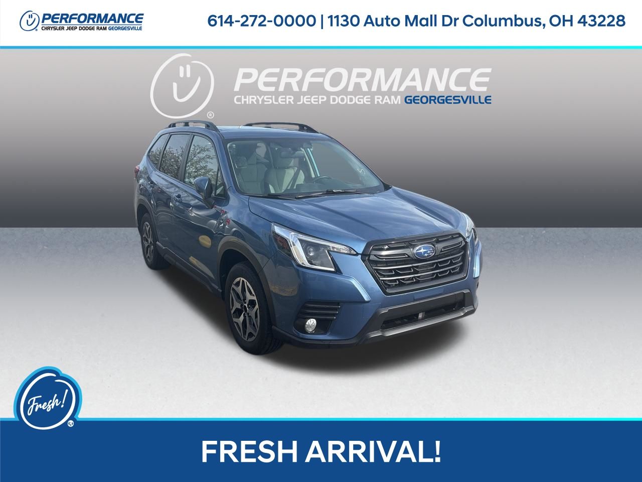 Horizon Blue Pearl 2022 Subaru Forester Premium Crossover AWD SUV / Crossover All-Wheel Drive Continuously Variable Transmission