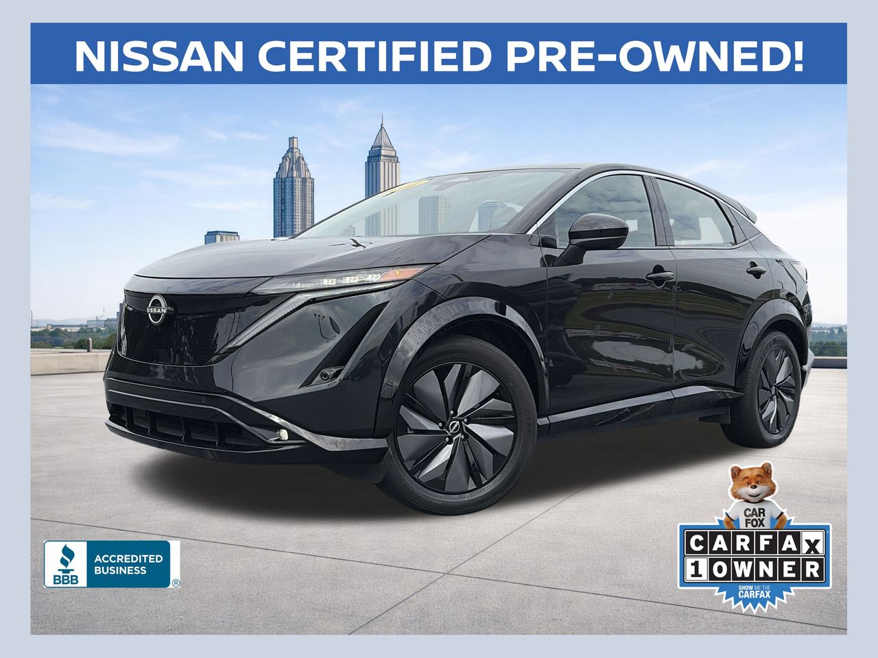Northern Lights Metallic 2024 Nissan Ariya SUV / Crossover Front-Wheel Drive Continuously Variable Transmission
