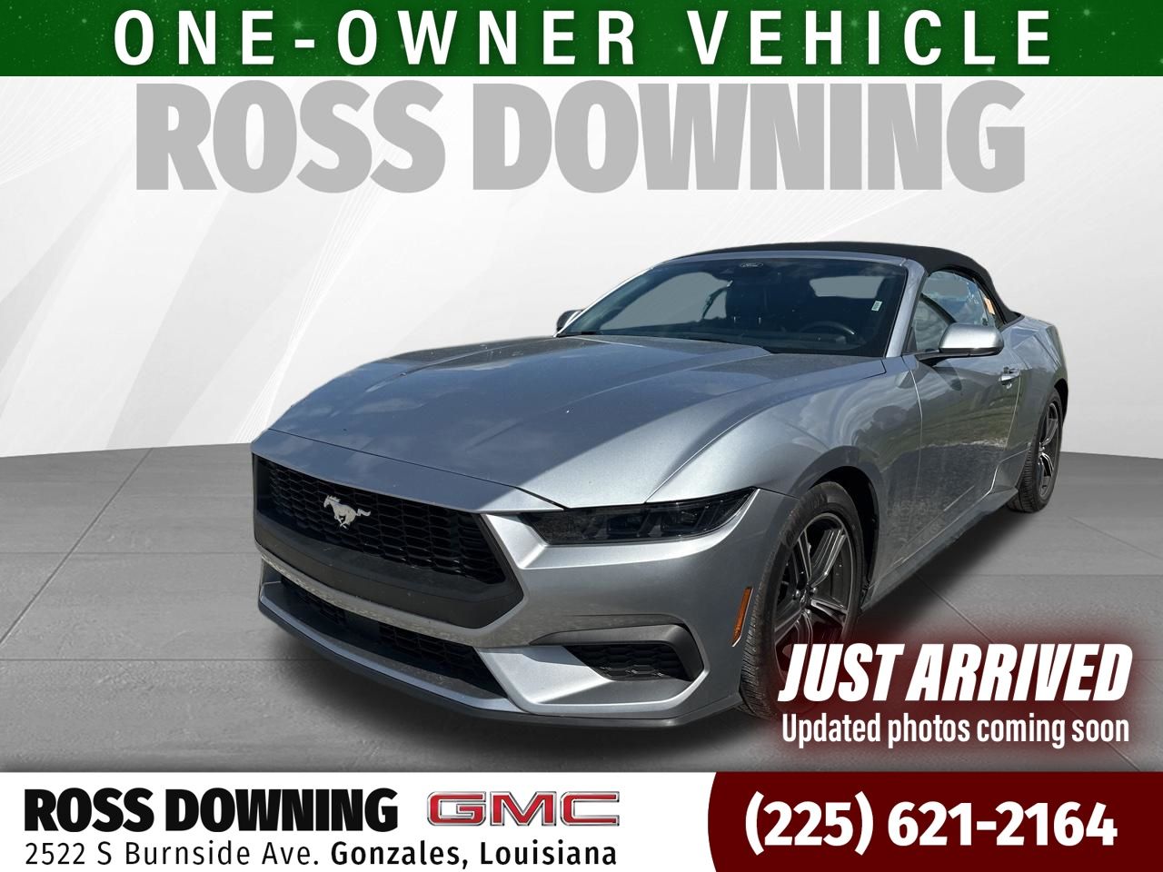 Silver Metallic 2025 Ford Mustang EcoBoost Premium Convertible RWD Convertible Rear-Wheel Drive Automatic