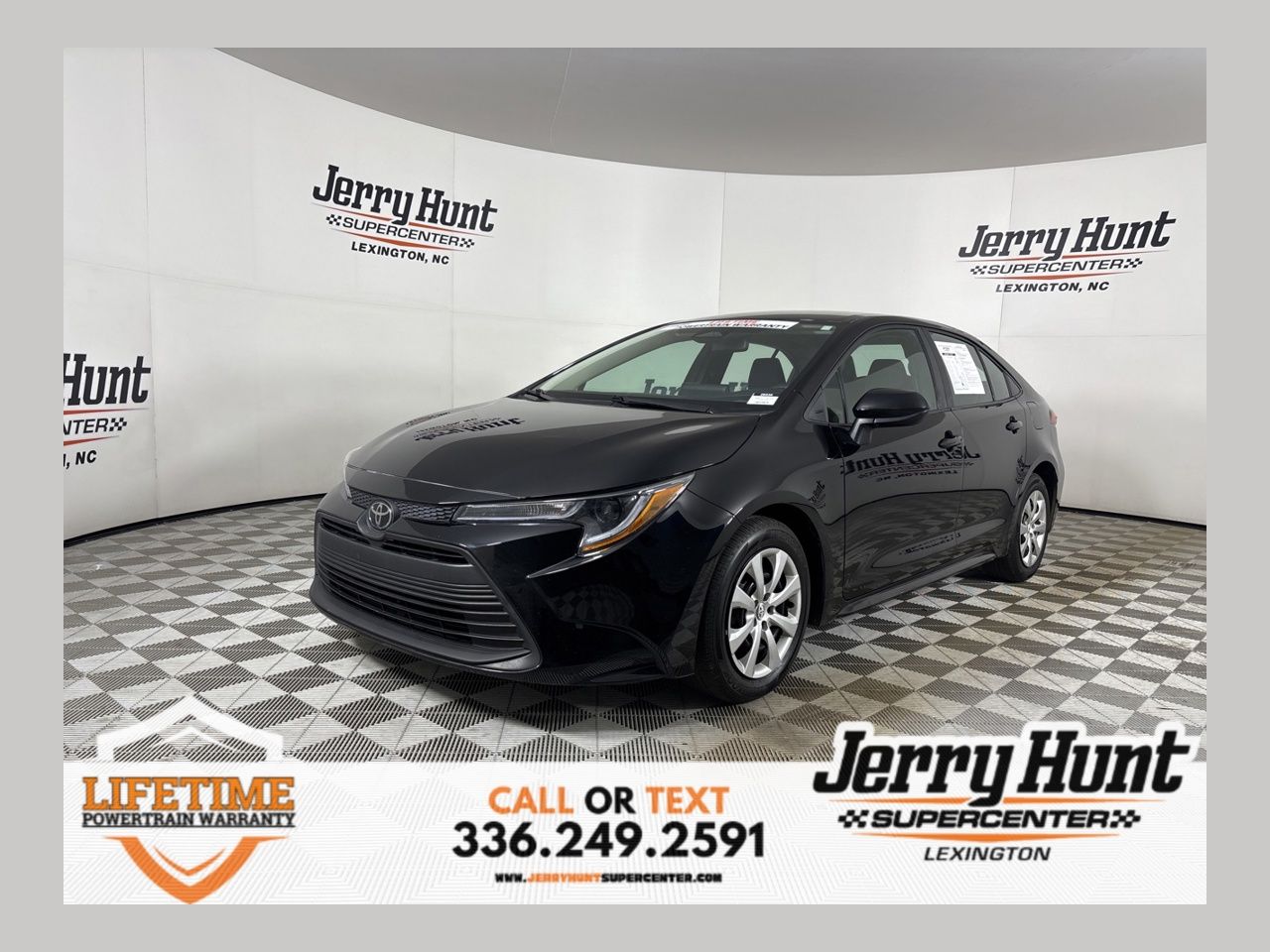 Midnight Black Metallic 2025 Toyota Corolla LE FWD Sedan Front-Wheel Drive Continuously Variable Transmission