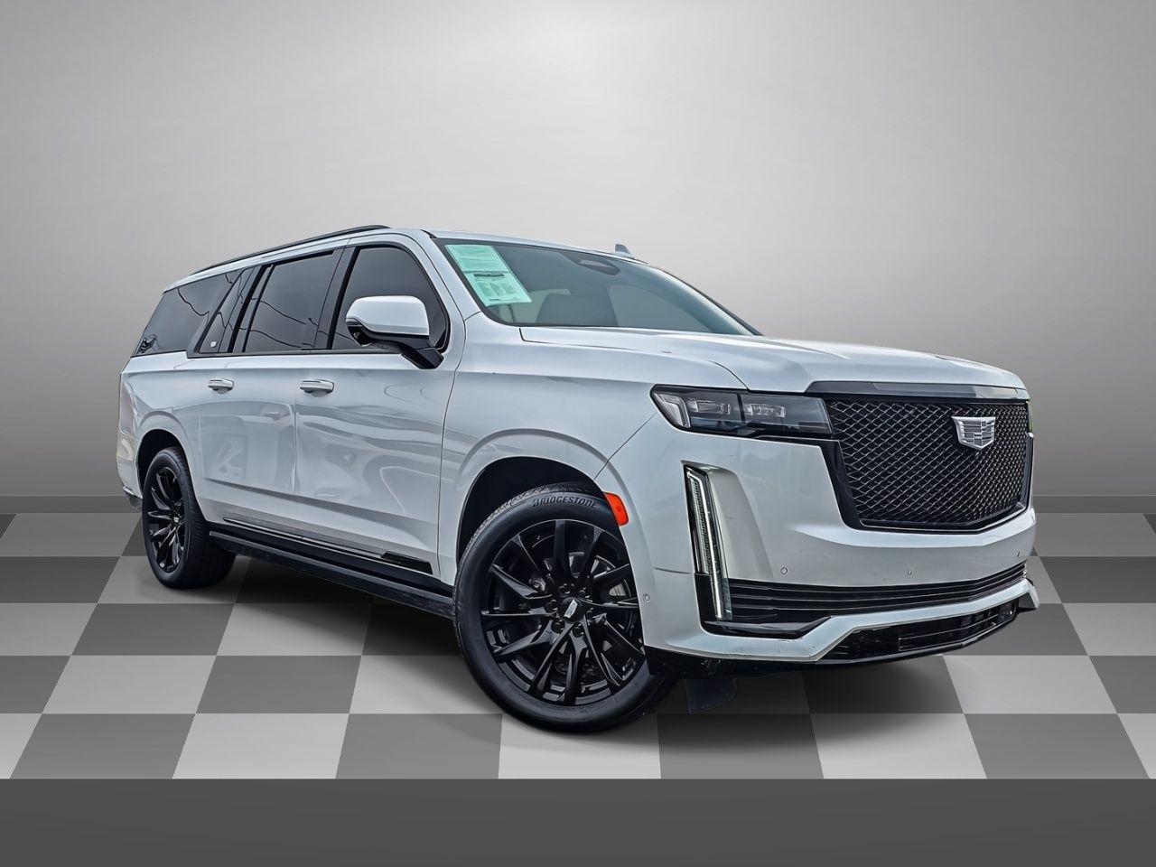 Crystal White Tricoat 2023 Cadillac Escalade ESV SUV / Crossover Four-Wheel Drive Automatic