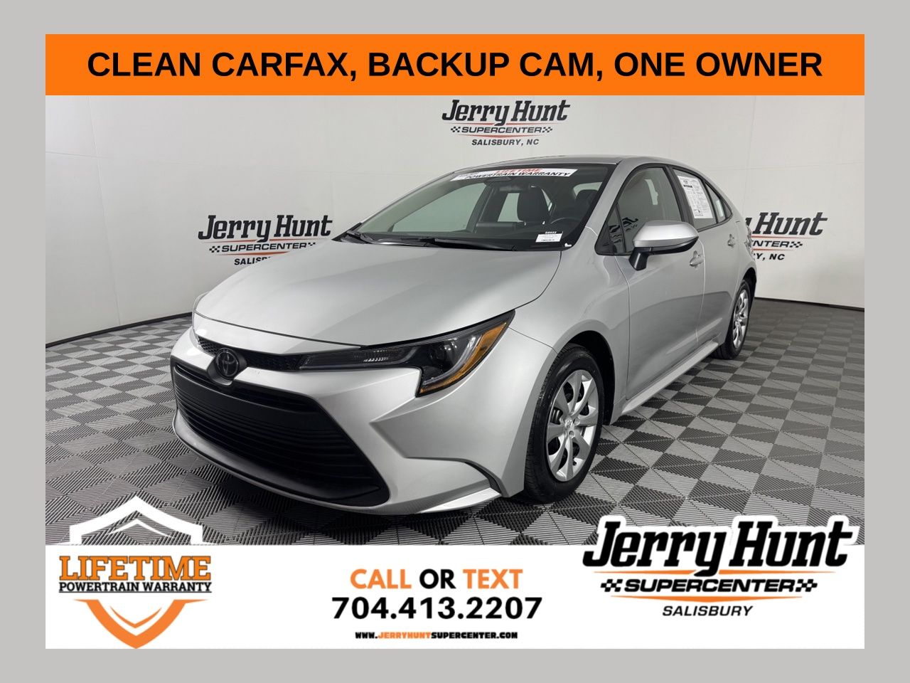 Classic Silver Metallic 2025 Toyota Corolla LE FWD Sedan Front-Wheel Drive Continuously Variable Transmission
