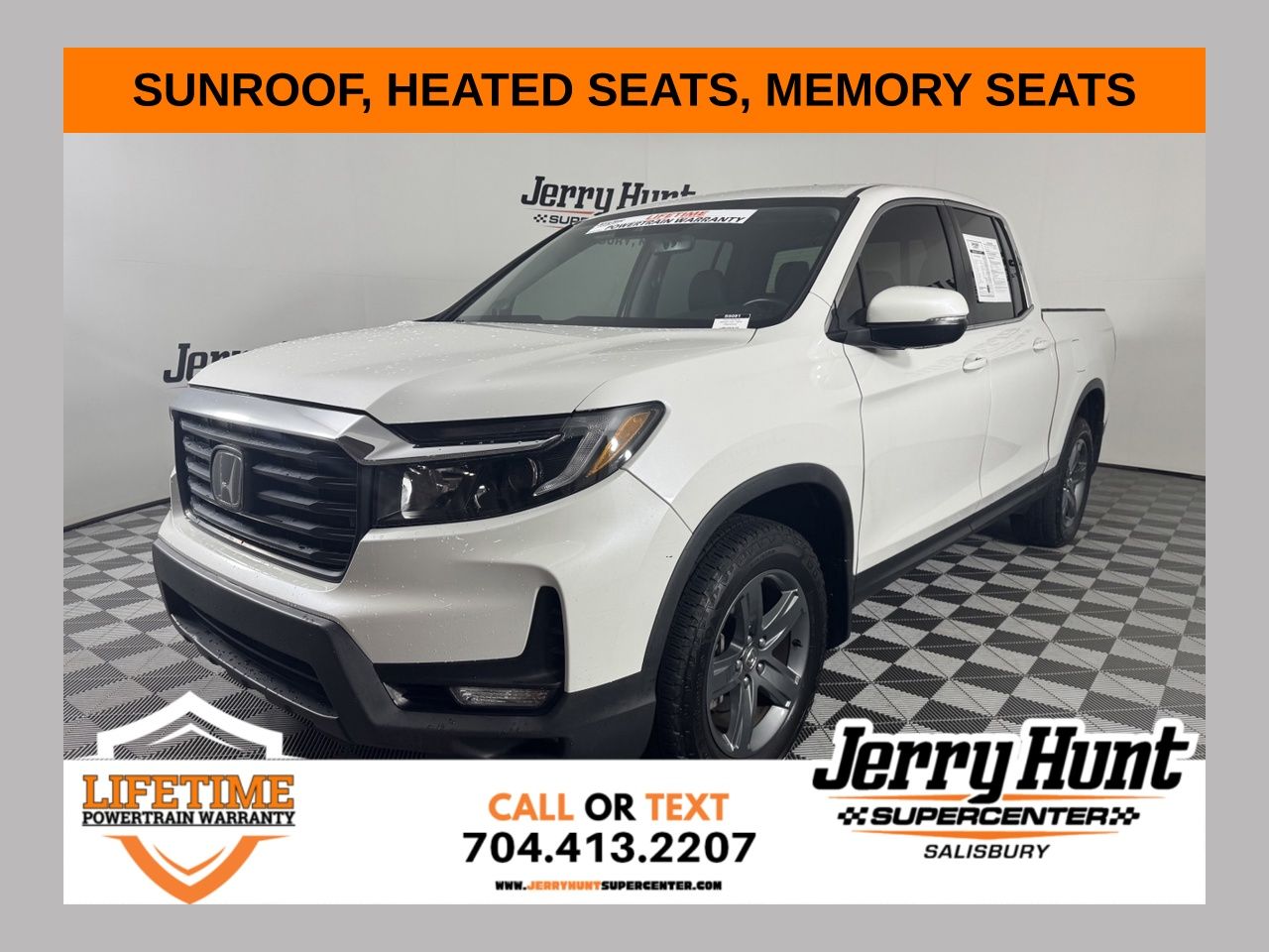 White 2023 Honda Ridgeline Pickup Truck All-Wheel Drive 9-Speed Automatic