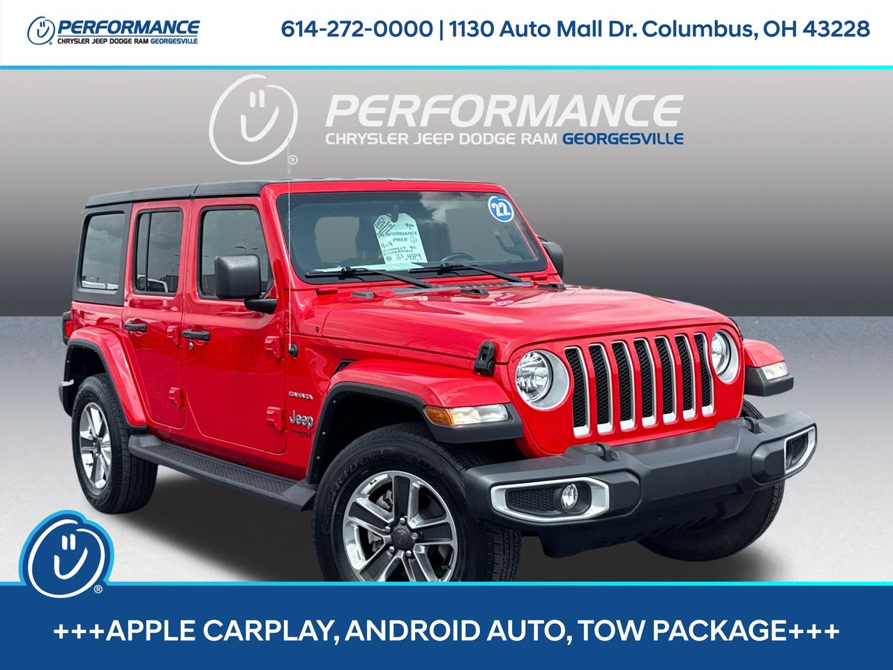 Firecracker Red Clearcoat 2022 Jeep Wrangler SUV / Crossover Four-Wheel Drive 8-Speed Automatic