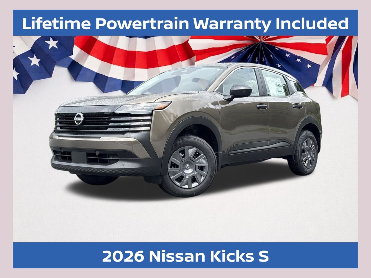 Brown (Canyon Bronze Metallic) 2026 Nissan Kicks SUV / Crossover Front-Wheel Drive Continuously Variable Transmission