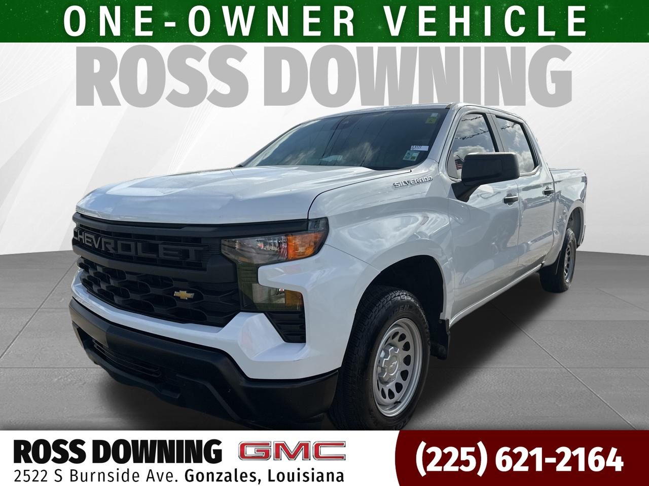 Summit White 2022 Chevrolet Silverado 1500 Work Truck Crew Cab RWD Pickup Truck 4X2 8-Speed Automatic