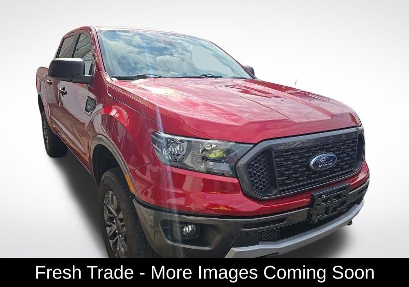 Red 2020 Ford Ranger XLT SuperCrew 4WD Pickup Truck Four-Wheel Drive Automatic
