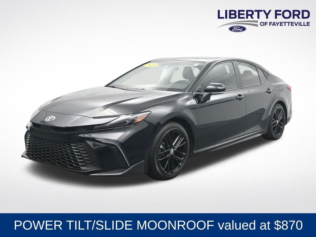Midnight Black Metallic 2025 Toyota Camry Sedan Front-Wheel Drive Continuously Variable Transmission