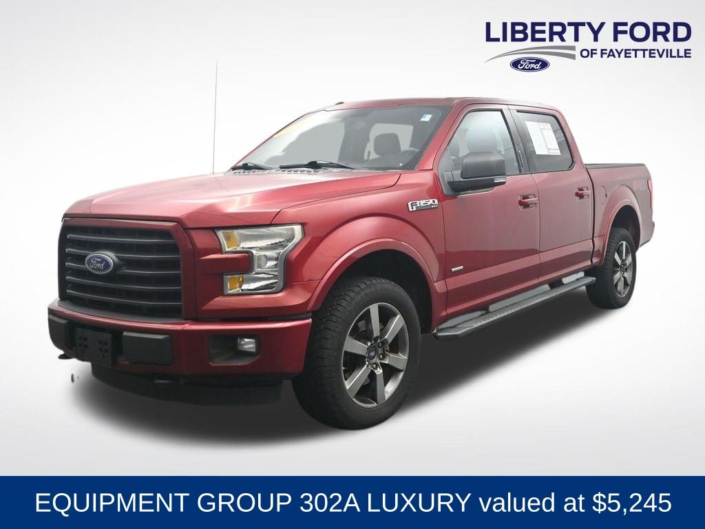 Ruby Red Metallic 2016 Ford F-150 Pickup Truck Four-Wheel Drive 6-Speed Automatic