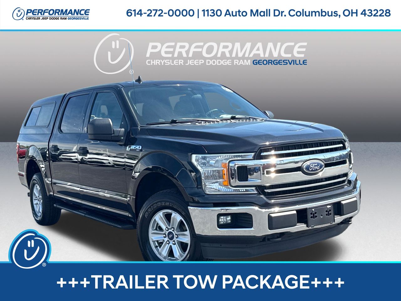 Black Metallic 2020 Ford F-150 XLT SuperCrew 4WD Pickup Truck Four-Wheel Drive Automatic