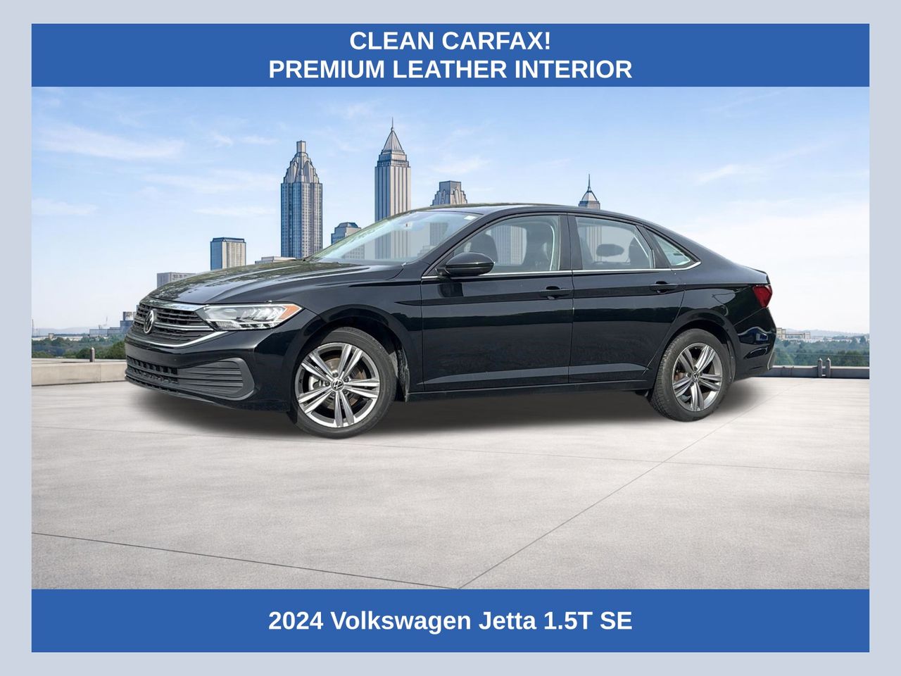 Black 2024 Volkswagen Jetta SE FWD Sedan Front-Wheel Drive 8-Speed Automatic