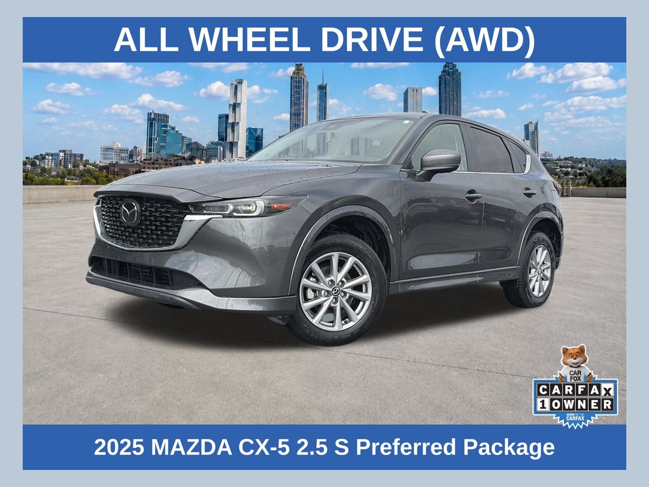 Machine Gray Metallic 2025 Mazda CX-5 SUV / Crossover All-Wheel Drive 6-Speed Automatic