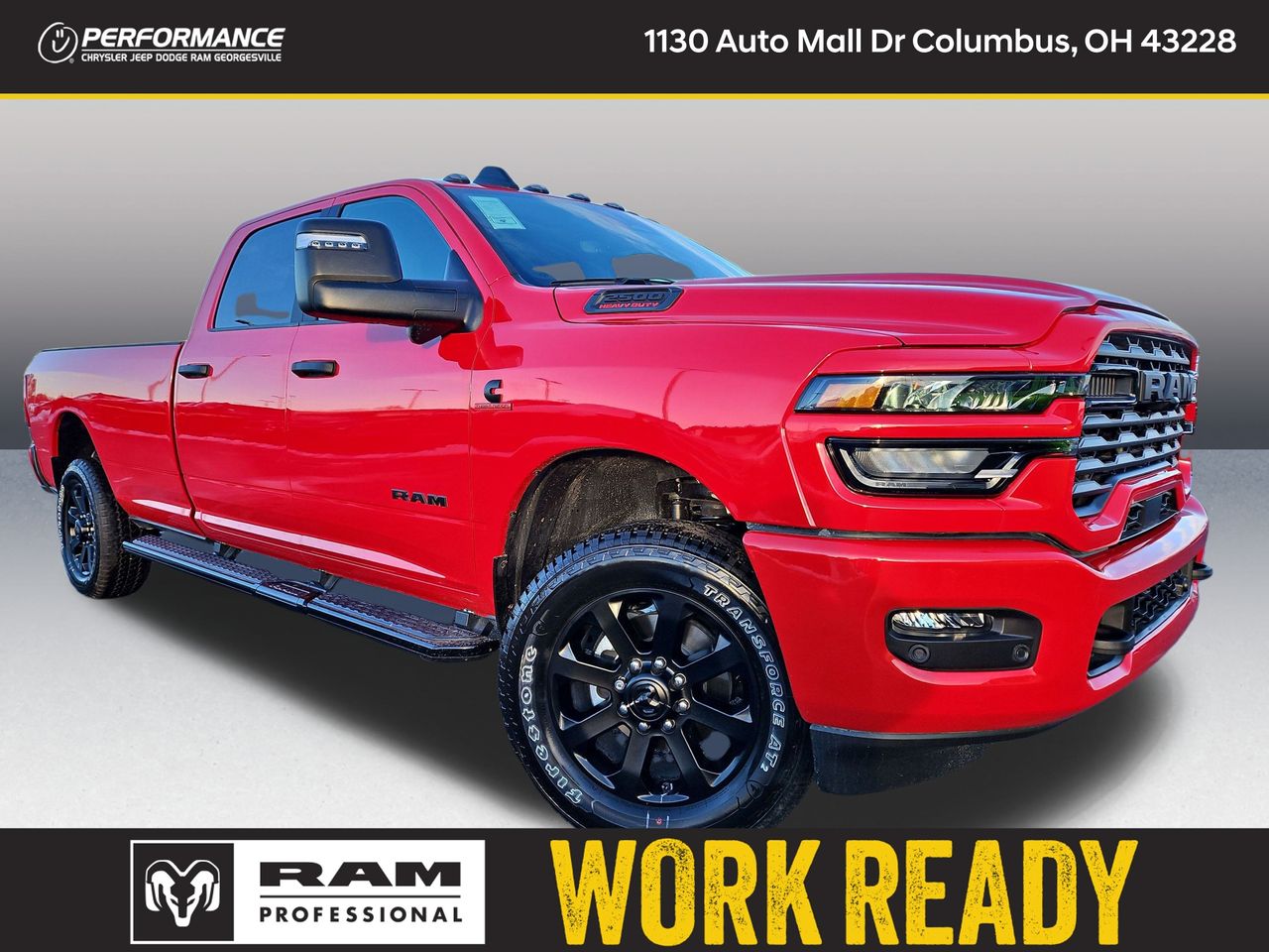 Flame Red Clearcoat 2026 RAM 2500 Big Horn Crew Cab LB 4WD Pickup Truck Four-Wheel Drive 8-Speed Automatic