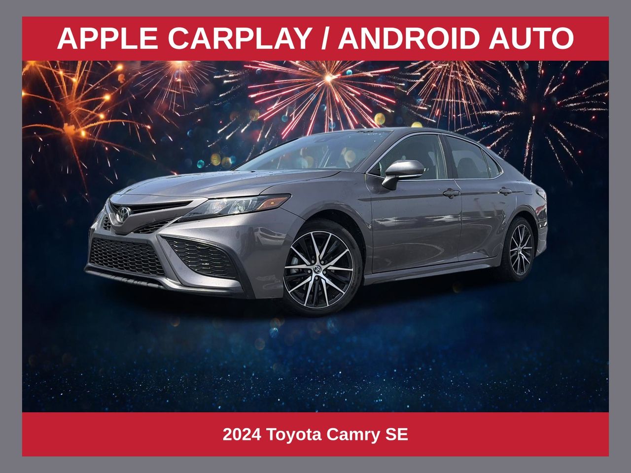 Predawn Gray Mica 2024 Toyota Camry Sedan Front-Wheel Drive 8-Speed Automatic