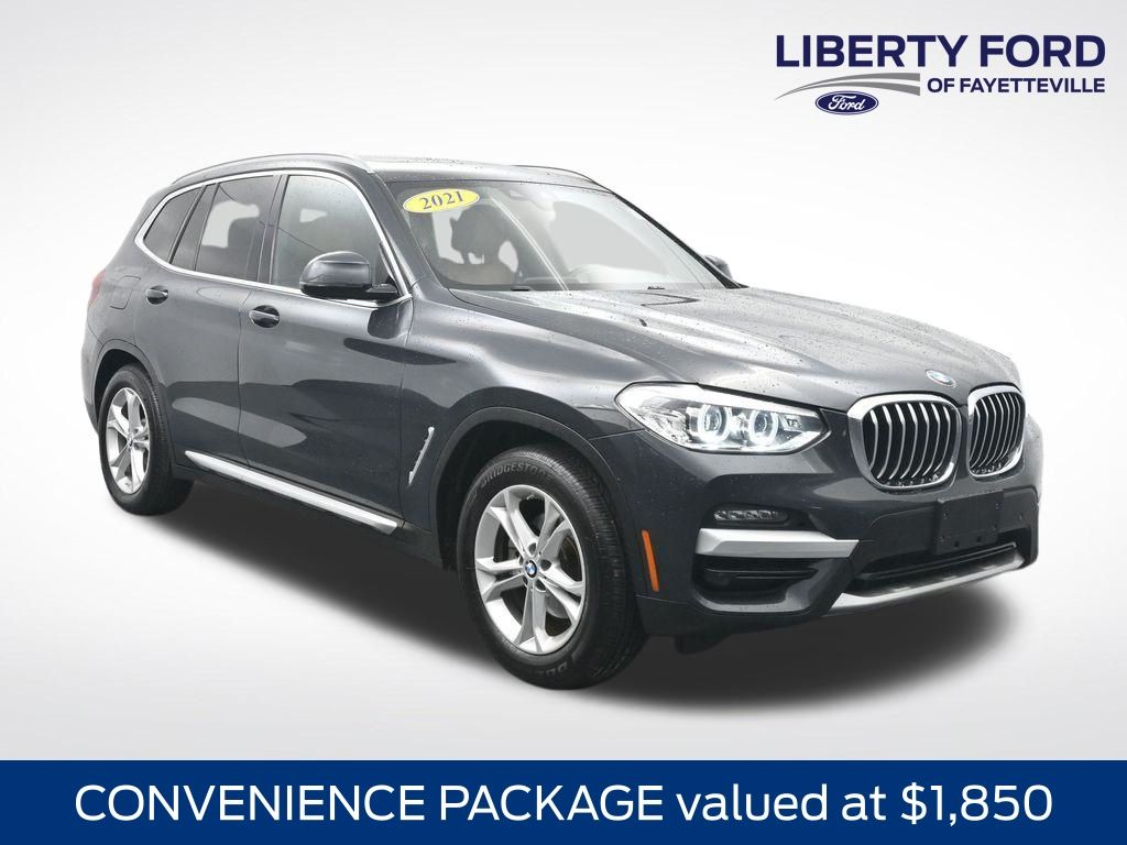 Gray (Dark Graphite Metallic) 2021 BMW X3 xDrive30i AWD SUV / Crossover All-Wheel Drive 8-Speed Automatic