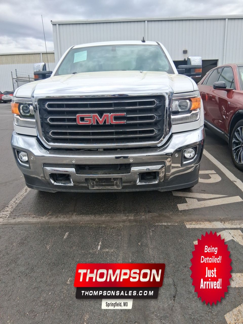 Summit White 2016 GMC Sierra 2500HD SLT Crew Cab SB 4WD Pickup Truck Four-Wheel Drive 6-Speed Automatic