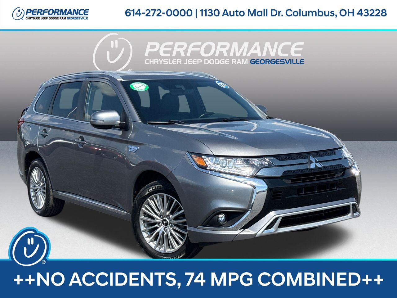 Mercury Gray Metallic 2022 Mitsubishi Outlander Hybrid Plug-in SUV / Crossover All-Wheel Drive 1-Speed Automatic