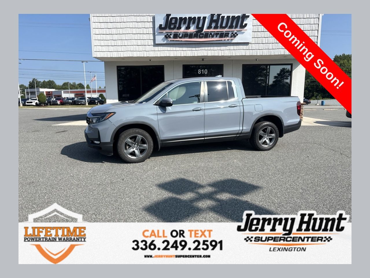 Gray 2023 Honda Ridgeline Pickup Truck All-Wheel Drive 9-Speed Automatic
