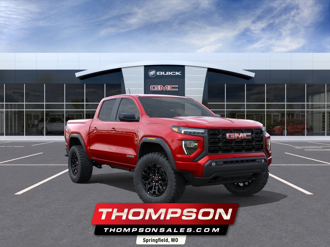 Volcanic Red Tintcoat 2026 GMC Canyon Pickup Truck Four-Wheel Drive 8-Speed Automatic