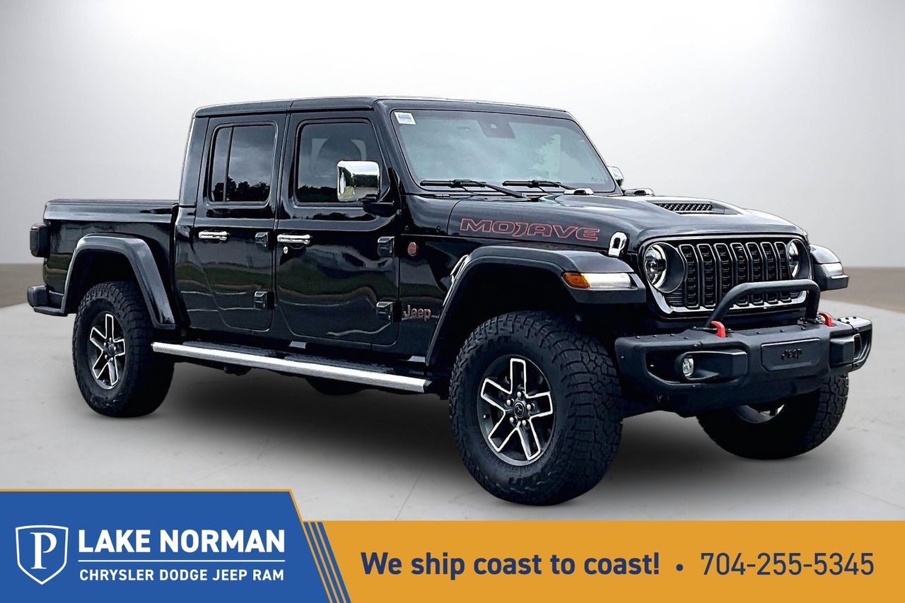 Black Clearcoat 2024 Jeep Gladiator Pickup Truck Four-Wheel Drive 8-Speed Automatic
