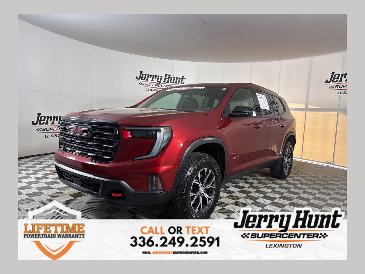 Volcanic Red Tintcoat 2024 GMC Acadia AT4 AWD SUV / Crossover Four-Wheel Drive 8-Speed Automatic