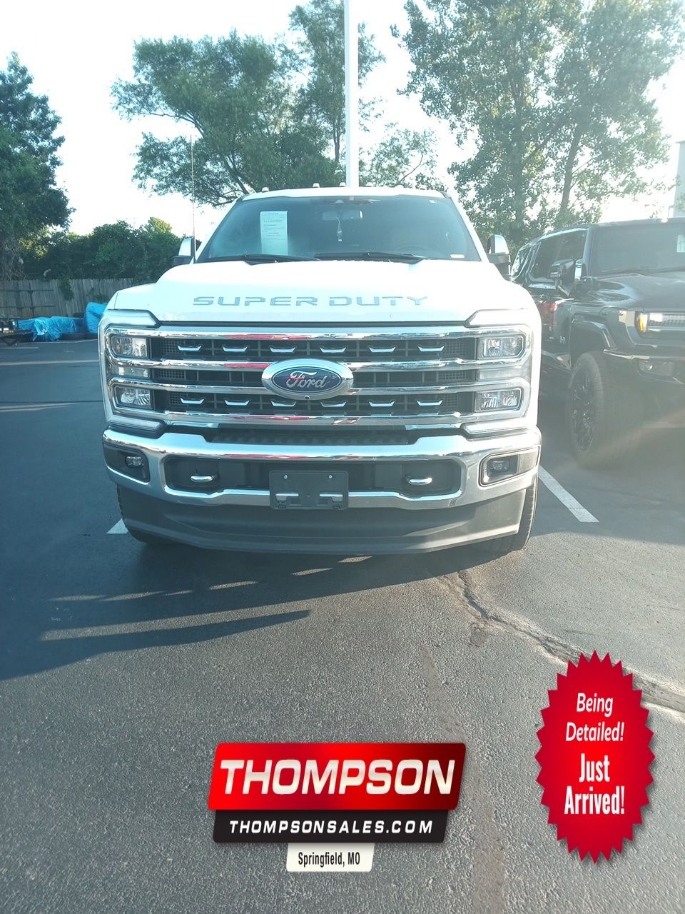 Star White Metallic Tri-Coat 2023 Ford F-350 Super Duty Pickup Truck Four-Wheel Drive Automatic