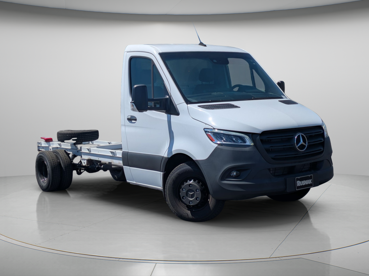 White 2023 Mercedes-Benz Sprinter Cab Chassis 3500XD 170 RWD Van Rear-Wheel Drive 9-Speed Automatic
