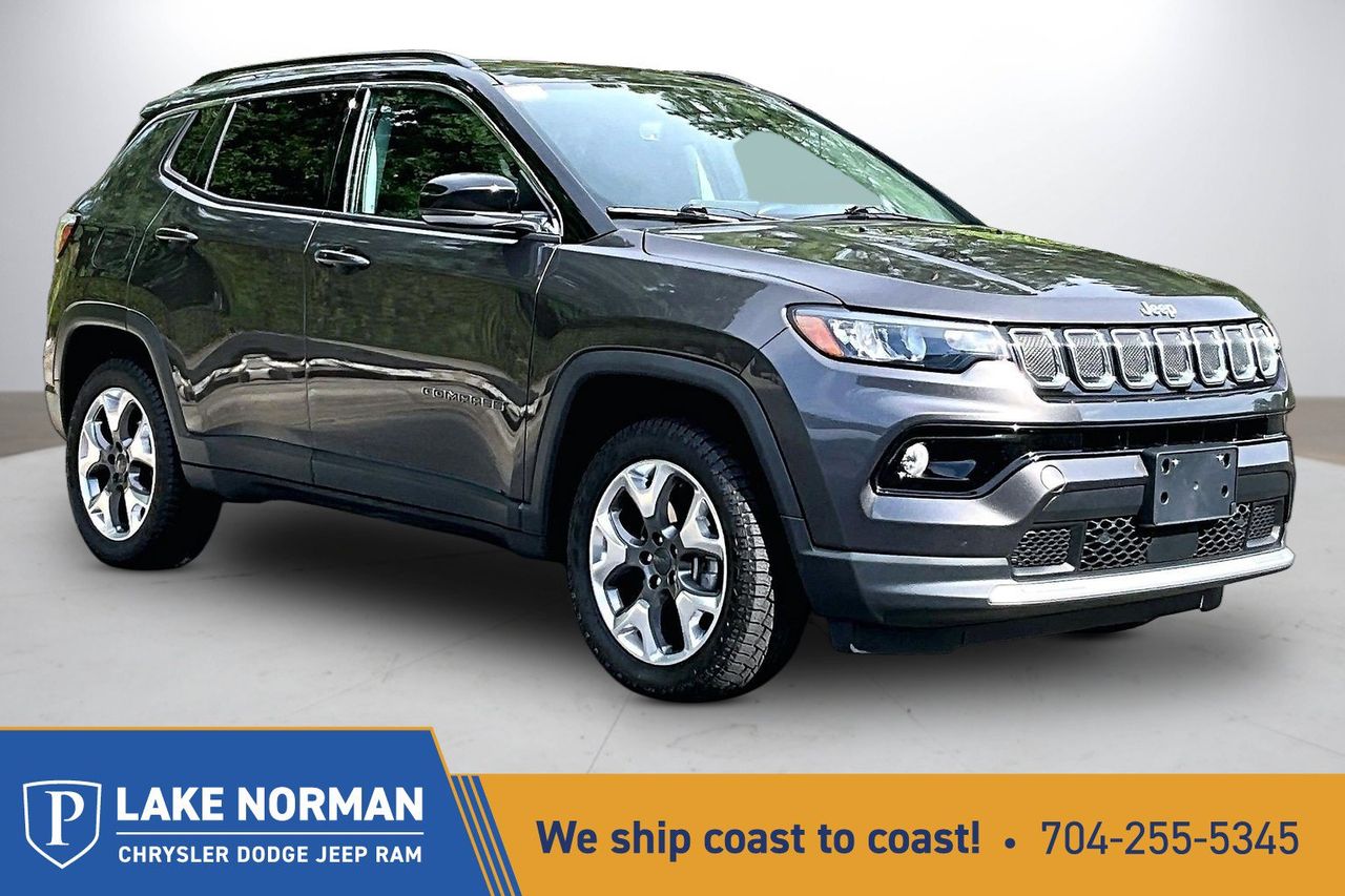Gray (Granite Crystal Metallic Clearcoat) 2022 Jeep Compass SUV / Crossover Four-Wheel Drive 9-Speed Automatic