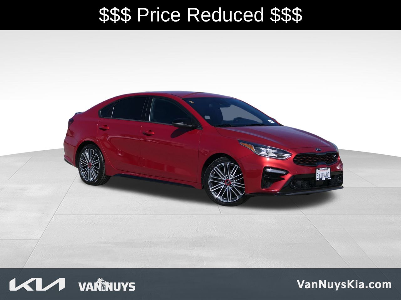 Currant Red 2021 Kia Forte GT FWD Sedan Front-Wheel Drive 7-Speed Automatic