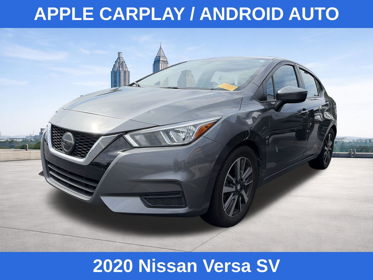 Gray (Gun Metallic) 2020 Nissan Versa Sedan Front-Wheel Drive Continuously Variable Transmission