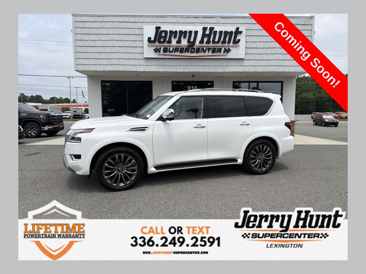 Aspen White Tricoat 2023 Nissan Armada Platinum 4WD SUV / Crossover Four-Wheel Drive 7-Speed Automatic