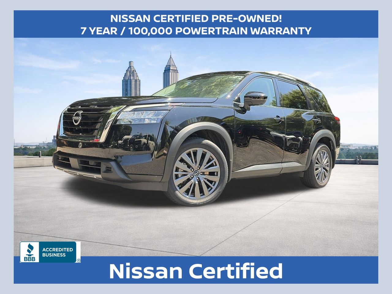 Super Black 2024 Nissan Pathfinder SL FWD SUV / Crossover Front-Wheel Drive 9-Speed Automatic
