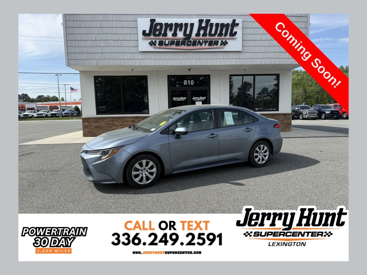 Gray 2020 Toyota Corolla LE FWD Sedan Front-Wheel Drive Continuously Variable Transmission