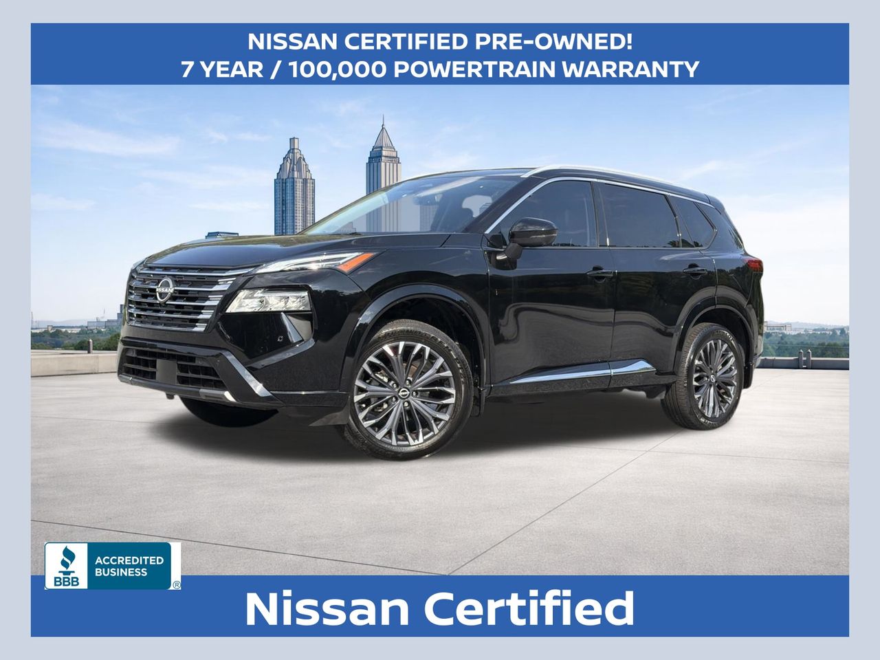 Super Black 2025 Nissan Rogue SUV / Crossover Front-Wheel Drive Continuously Variable Transmission