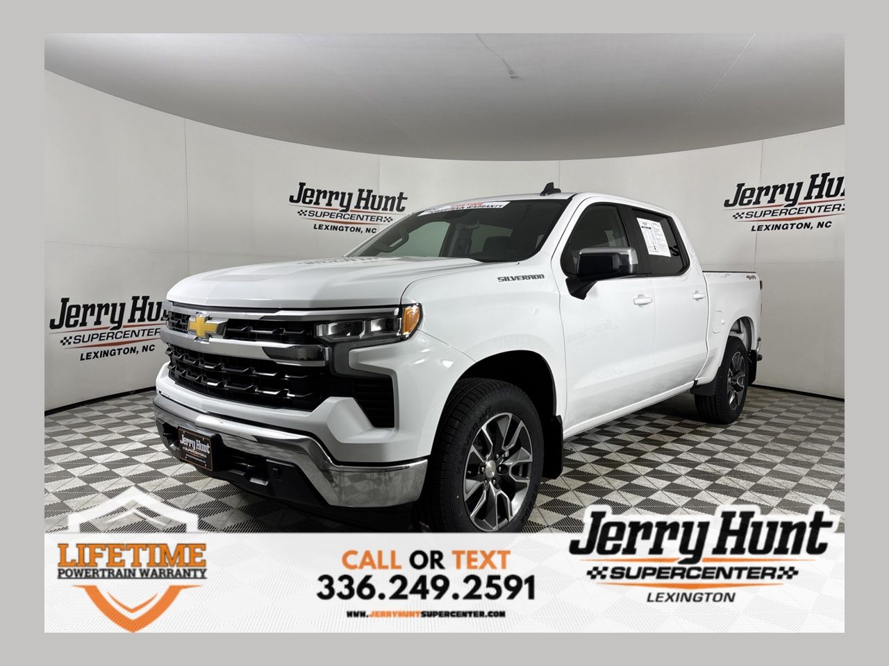 Summit White 2023 Chevrolet Silverado 1500 Pickup Truck Four-Wheel Drive Automatic