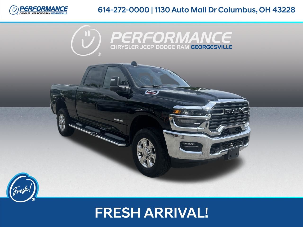 Diamond Black 2026 RAM 2500 Big Horn Crew Cab 4WD Pickup Truck Four-Wheel Drive 8-Speed Automatic