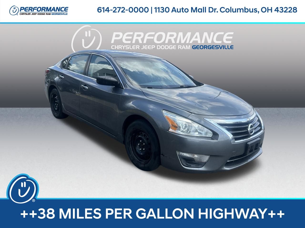 Gray (Gun Metallic) 2014 Nissan Altima Sedan Front-Wheel Drive Continuously Variable Transmission