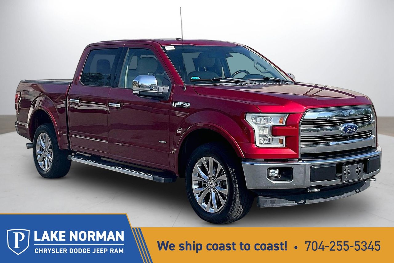 Ruby Red Metallic Tinted Clearcoat 2017 Ford F-150 Lariat SuperCrew 4WD Pickup Truck Four-Wheel Drive Automatic