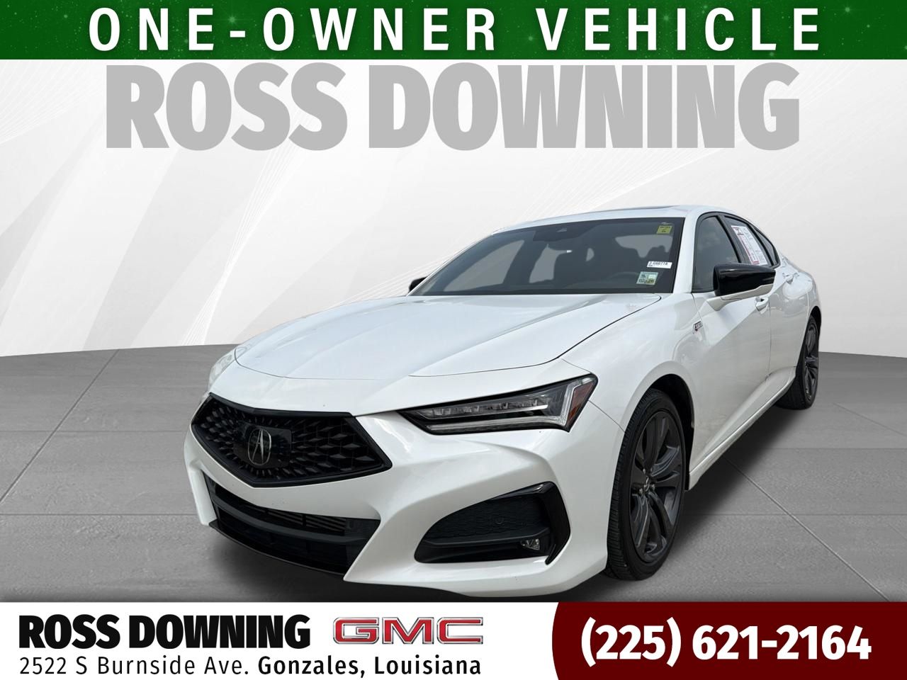 White 2022 Acura TLX Sedan Front-Wheel Drive Automatic