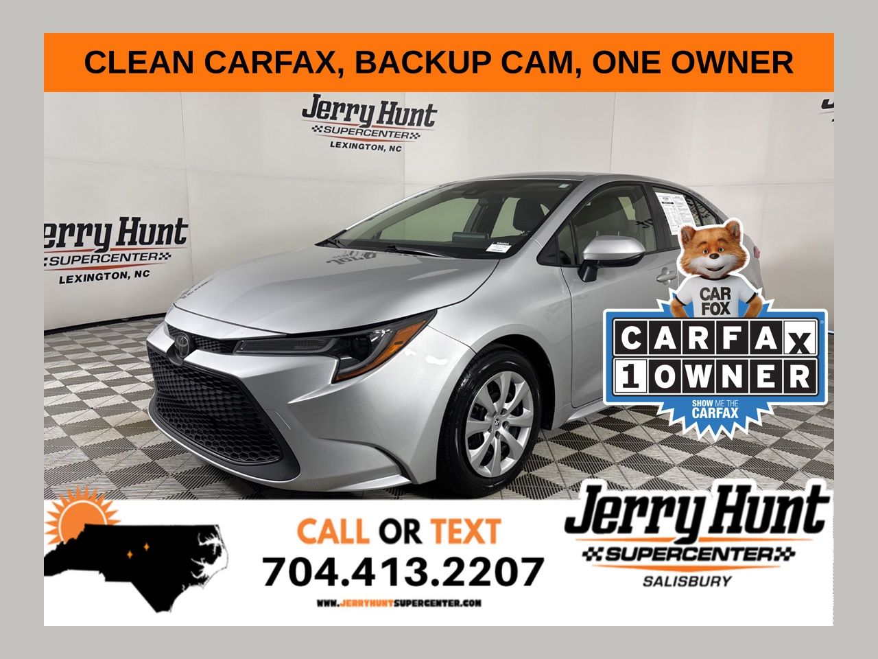 Classic Silver Metallic 2020 Toyota Corolla LE FWD Sedan Front-Wheel Drive Continuously Variable Transmission
