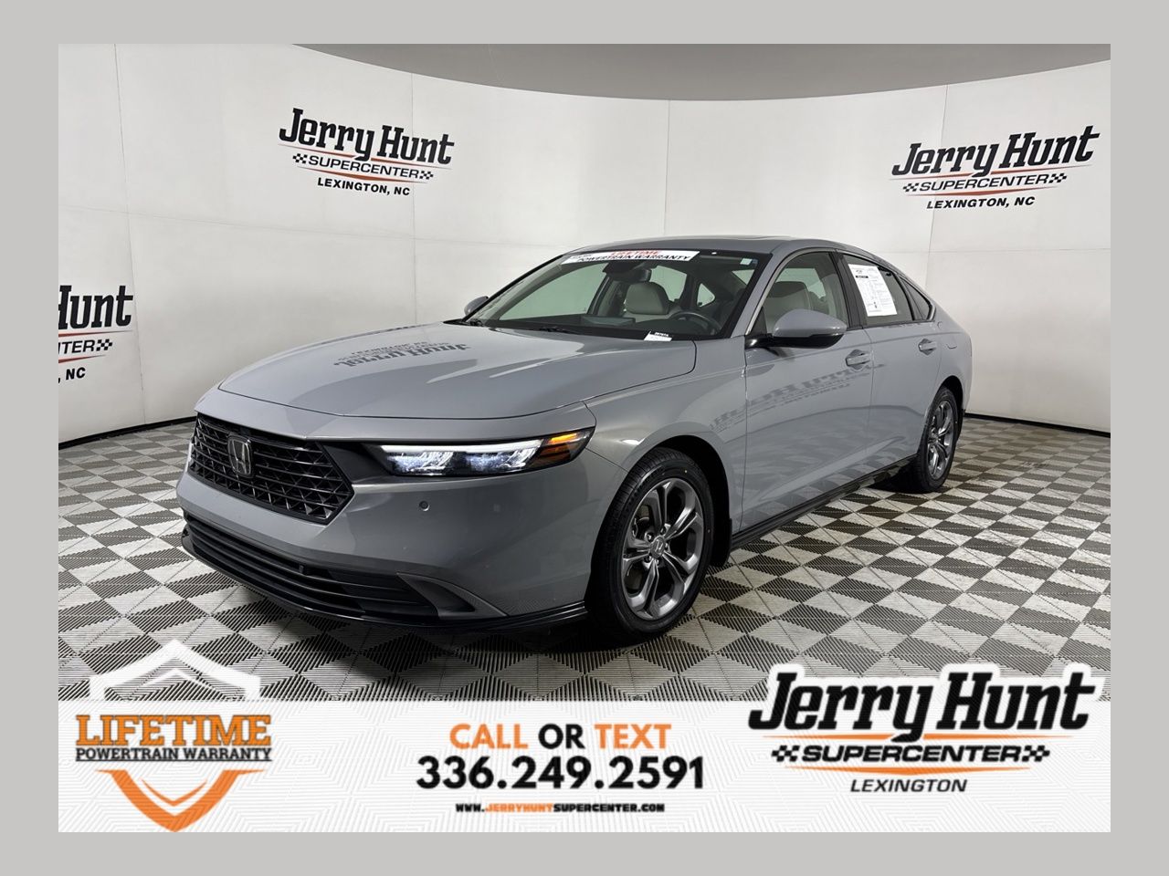 Gray / Blue 2025 Honda Accord Hybrid Sedan Front-Wheel Drive Continuously Variable Transmission