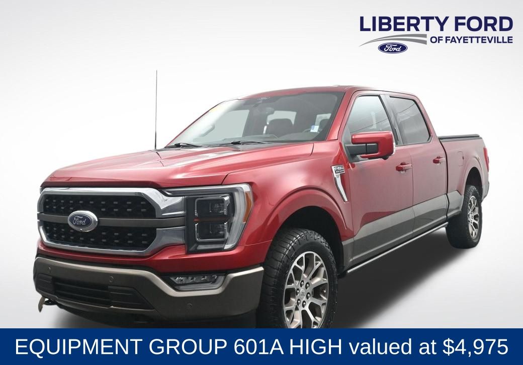 Red Metallic 2022 Ford F-150 Pickup Truck Four-Wheel Drive Automatic