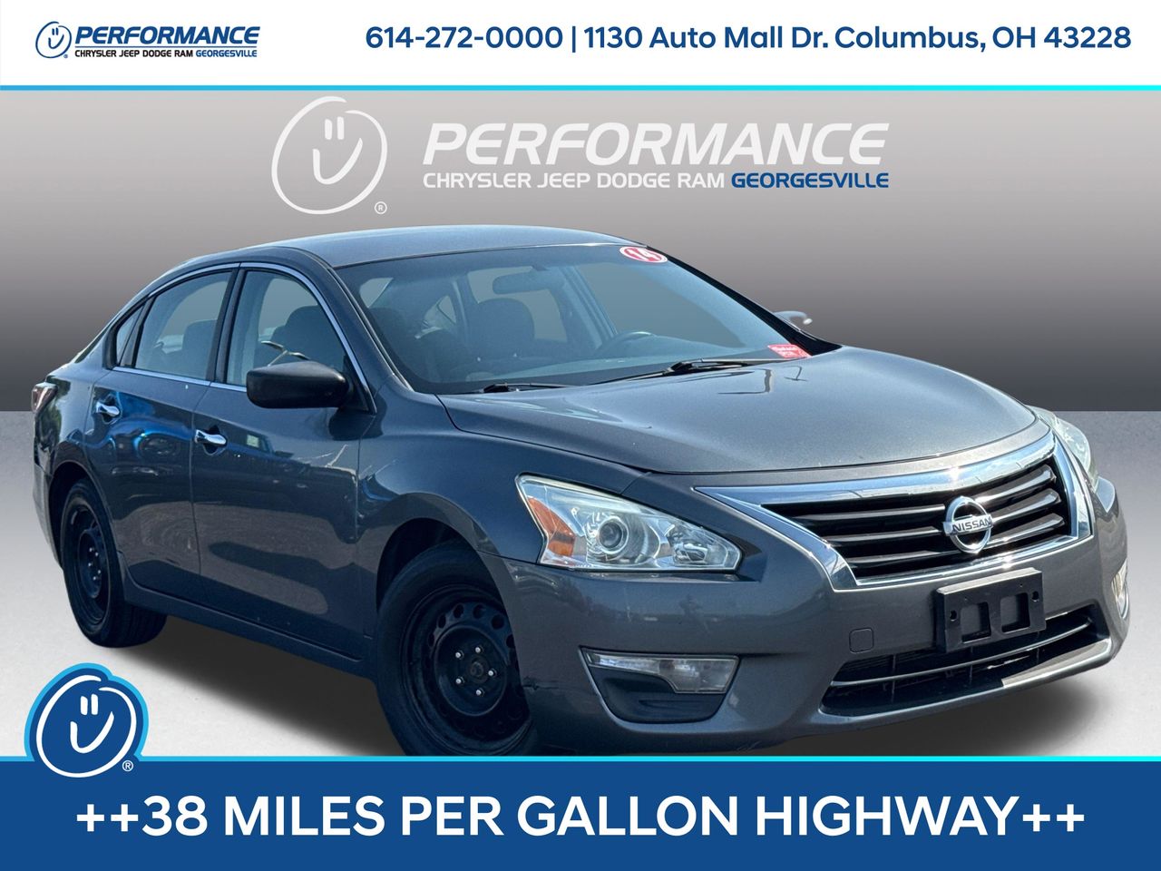 Gray (Gun Metallic) 2014 Nissan Altima Sedan Front-Wheel Drive Continuously Variable Transmission